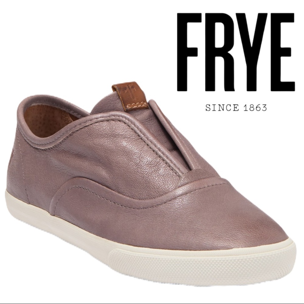NEW Frye Maya Cvo Slip On Leather Sneaker - Cement